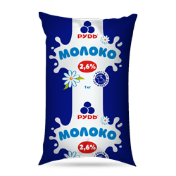 Молоко 2,6%, 1000 г